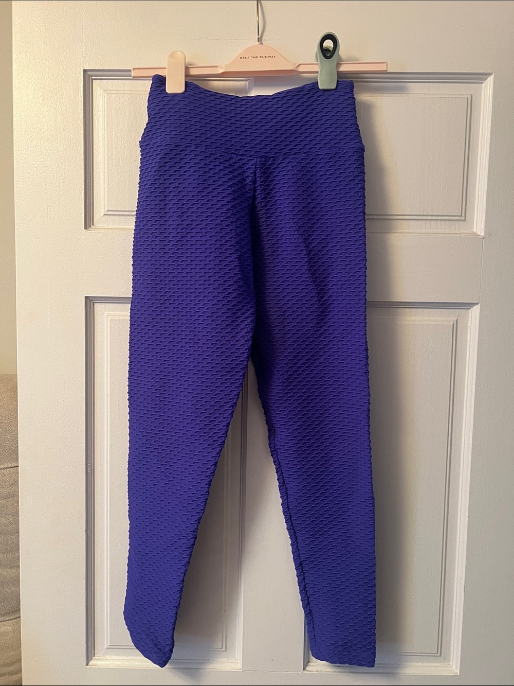 Booty By Brabants Woman's  Textured High-Waist Leggings - Purple
